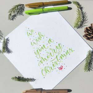 Festive Brush Lettering Workshop - Buttermilk